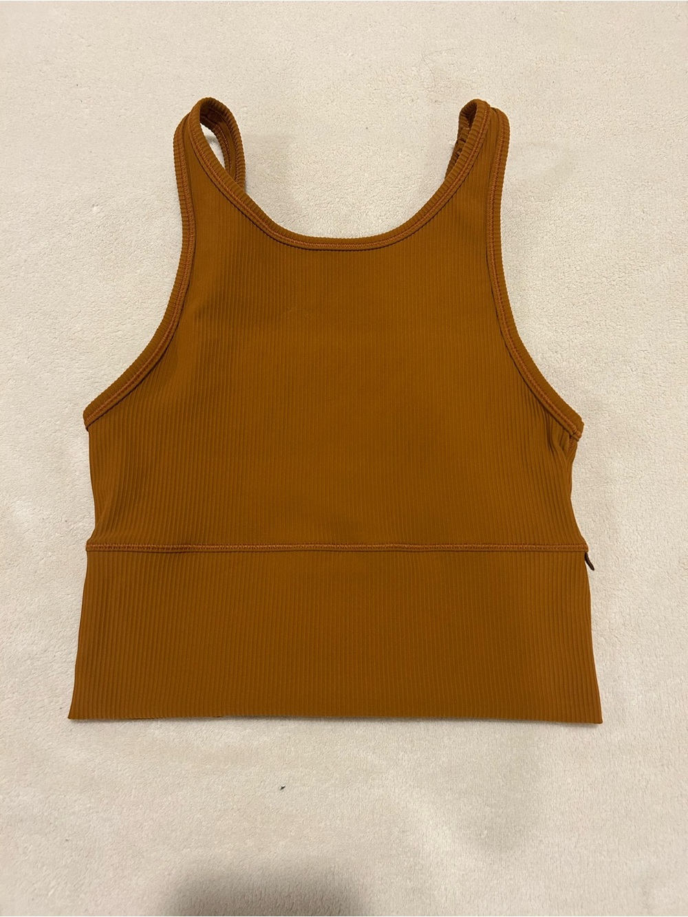 Lululemon Ribbed Scoop-Back Tank Top - Rust